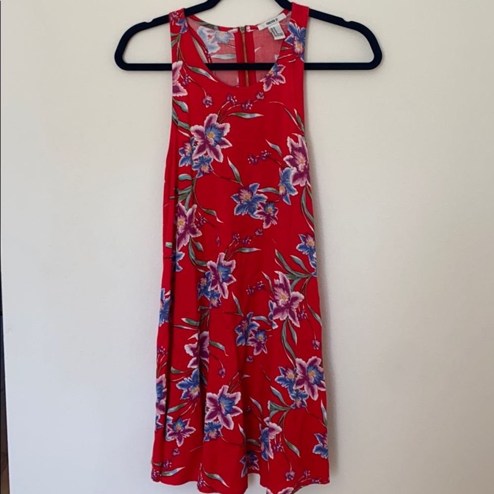 Red Floral Dress